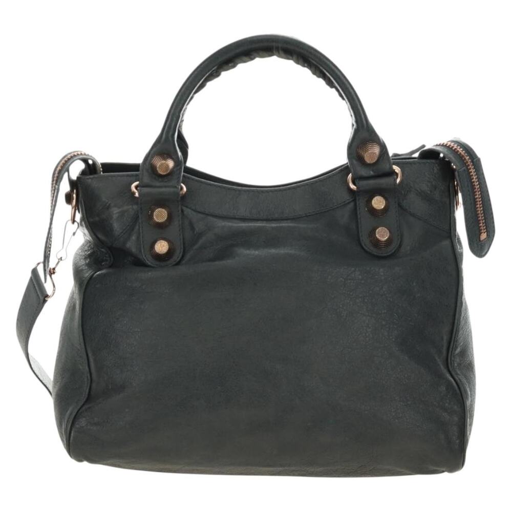 Balenciaga Giant Vero Handbag Gray Leather